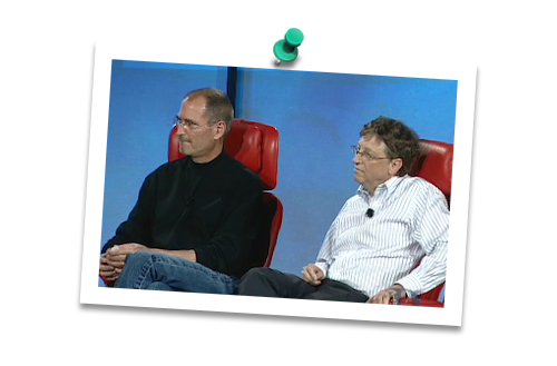 Steve Jobs und Bill Gates