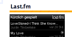 Last.fm und seine Widgets